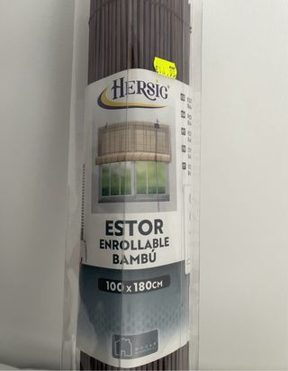 Estor enrollable bambú 100x180cm