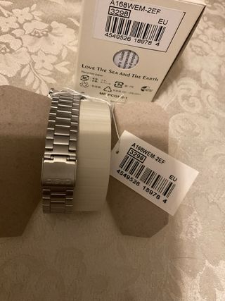 Orologio Casio Argento e Azzurro