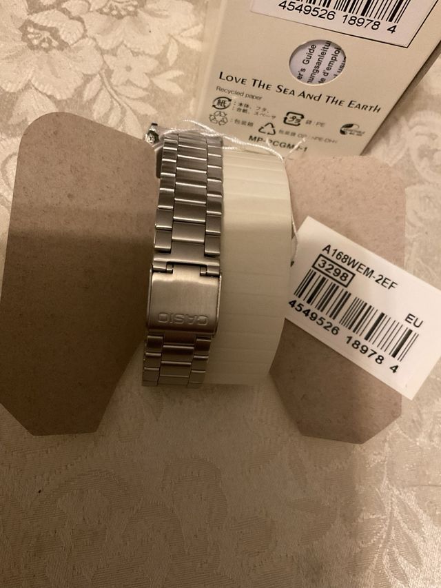 Orologio Casio Argento e Azzurro