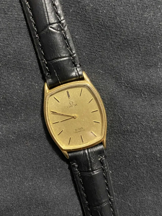 Omega De Ville Quartz Tank Gold Vintage Old Money