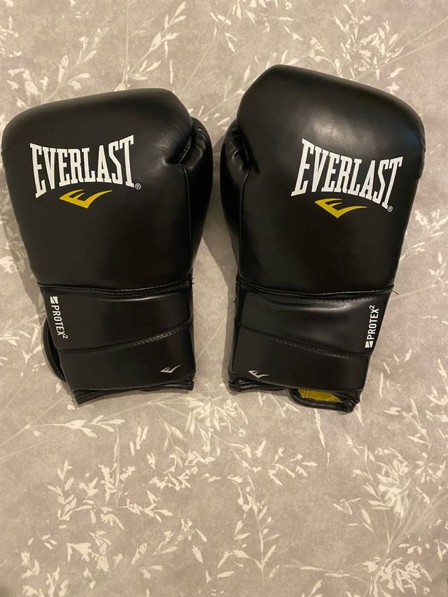 Guantes de Boxeo Everlast Negros protex2 16oz