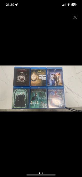 6 Películas Blu-ray Variadas (Español)
