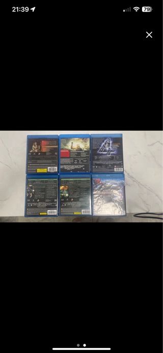 6 Películas Blu-ray Variadas (Español)