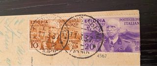 Cartolina vintage Addis Abeba Piccolo Ghebi