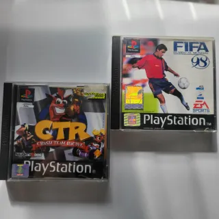 2 Juegos PS1: Crash Team Racing y FIFA 98