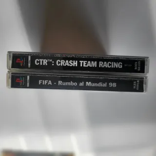 2 Juegos PS1: Crash Team Racing y FIFA 98