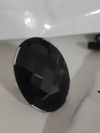 Anillo Thomas Sabo Negro y Plateado