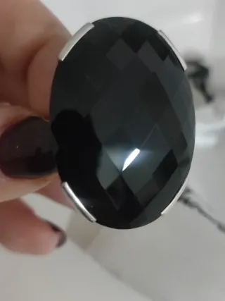 Anillo Thomas Sabo Negro y Plateado