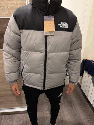 Chaqueta The North Face Talla M Gris y Negra