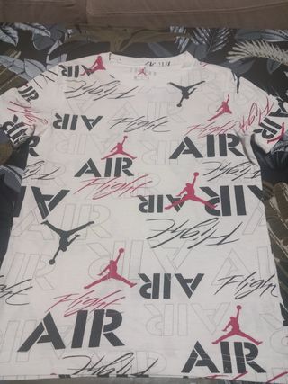 Camiseta Jordan AIR Flight Blanca Roja