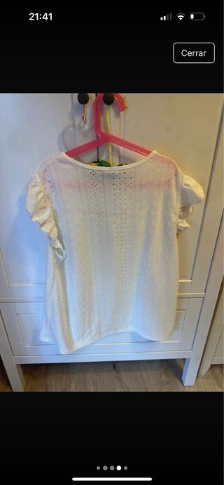 Camiseta blanca Shein bordada