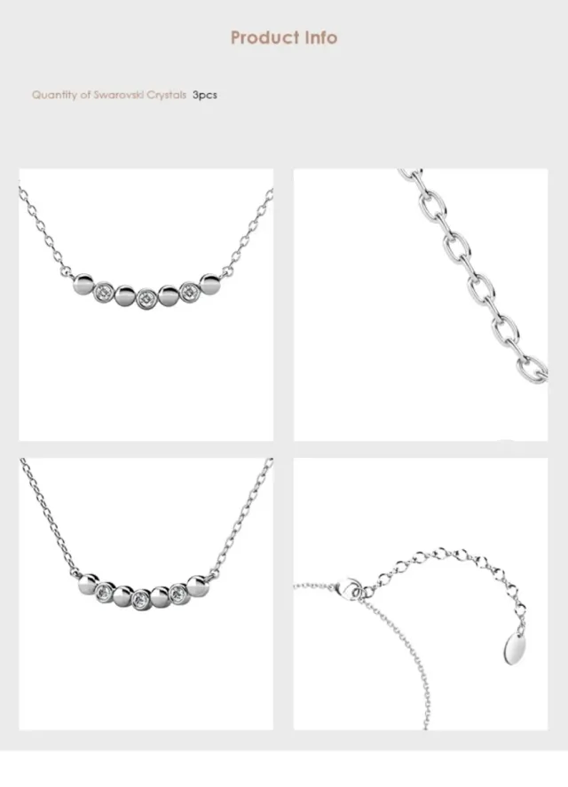 Colgante Plata y Swarovski