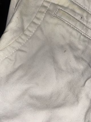 Pantalón vestir blanco hombre