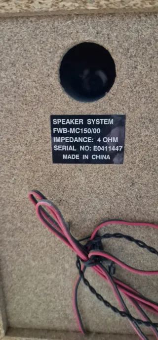 Equipo de música Philips Plata