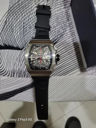 Cronografo Pagani Design Nuovo Argento Nero