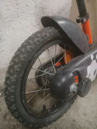 Bicicleta infantil naranja