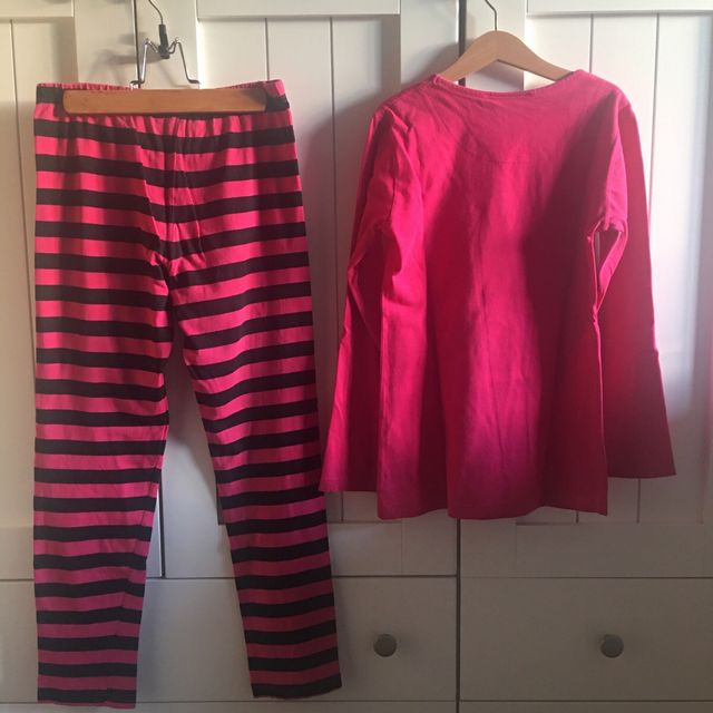 Pijama Lina Pink Rayas Talla 10 + Regalo