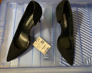 Scarpe con tacco Mango nere