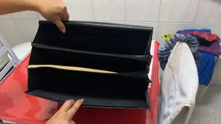 Maletín de piel negro con candado - Guy Laroche