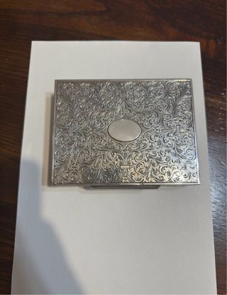 Scatola portaoggetti in argento 800 vintage