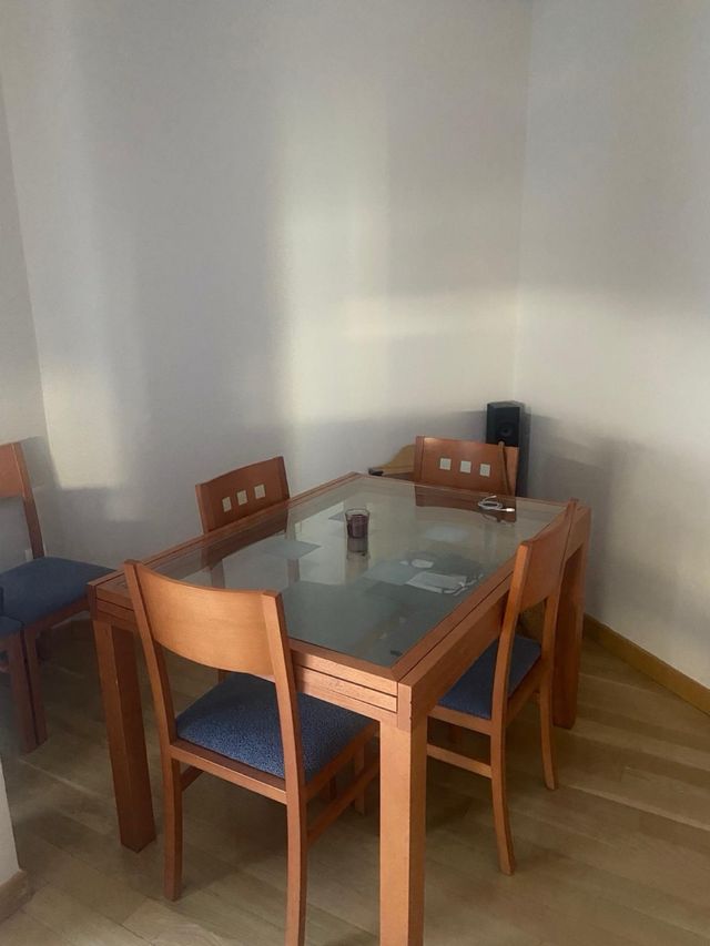 Mesa de centro madera y cristal