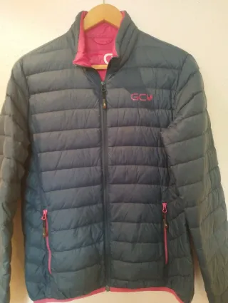 Chaqueta fina plumas reversible T.42