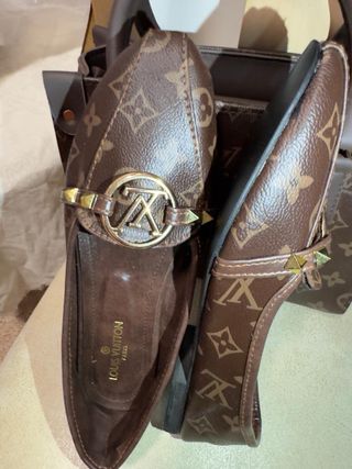 Bolso y Zapatos Marrón/Dorado