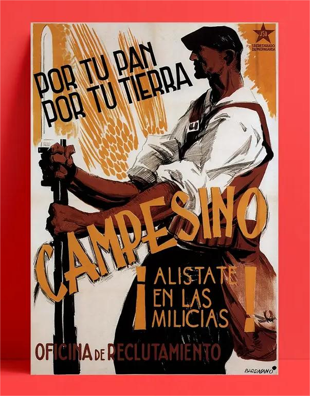 Póster Cartel Republicano replica Papel 45x30