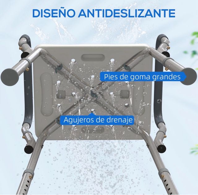 Sgabello da doccia con braccioli