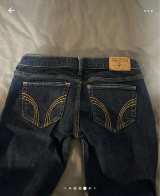Jeans Hollister tiro bajo azul talla XS