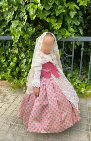 Traje huertana fallera Niña 2 a 5 años.