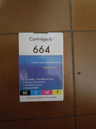 Cartridgeify Tinta para Impresora 664 (4 Colores)