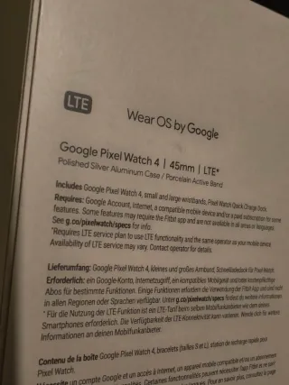 *Non aperto* Google Pixel Watch 4 LTE 45 mm 
