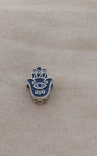 Charm Mano Hamsa Ojo Turco Azul