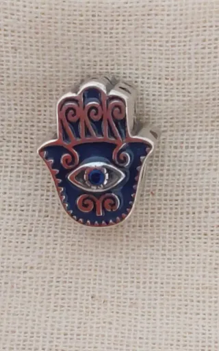 Charm Mano Hamsa Ojo Turco Azul