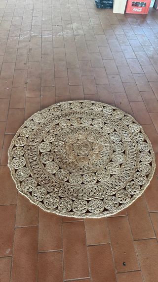 2 tappeti rotondi in juta