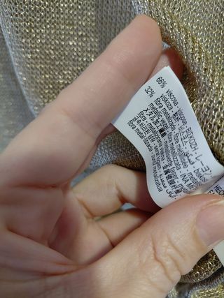 Jersey fino dorado Zara