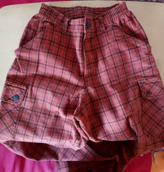 Pantalón Ternua Vintage Cuadros Rojo/Marrón