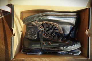 Zapatillas Converse All-Star Negras, cuero negro