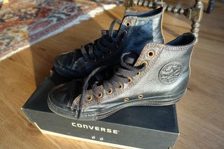 Zapatillas Converse All-Star Negras, cuero negro