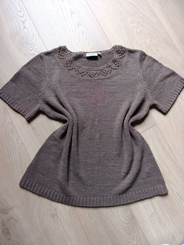 Camiseta de punto de manga corta