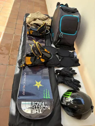 Equipo completo snowboard