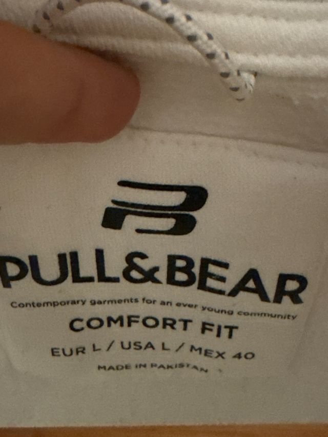 Sudadera Pull&Bear Blanca