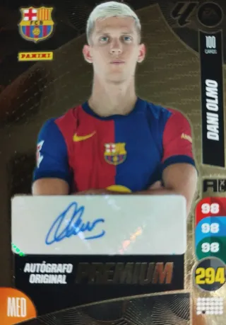 Dani Olmo Autógrafo Original Adrenalyn XL 2024-25