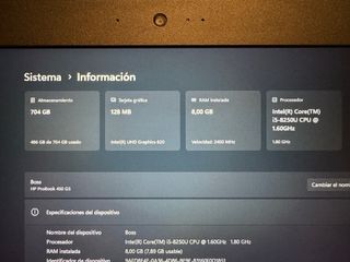 Portátil HP ProBook 450 G5 