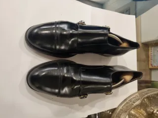 Zapatos Lurueña Doble Hebilla Negros