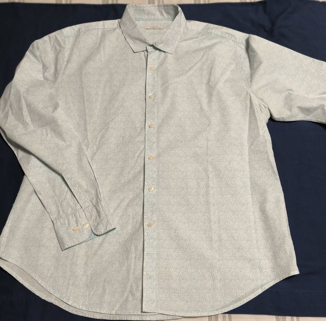 Camisa Milano Estampada Azul Talla XL