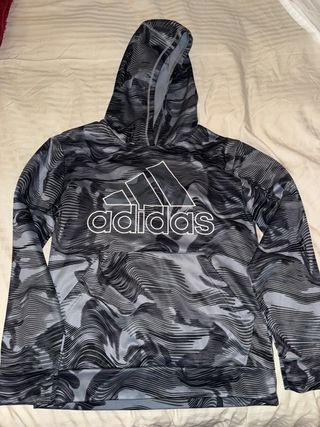 Sudadera Adidas Camuflaje Gris y Negra