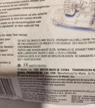 HOT WHEELS 1989