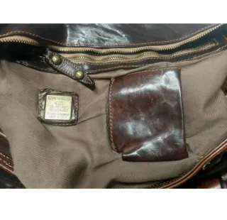 Bolso Tote Piel Campomaggi trenzado Marrón